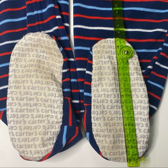 Carters 5T Firetruck Fleece Footed onesie pyjamas - Picture 5 of 13